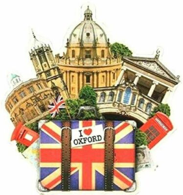 Oxford Fridge Magnet Souvenir Gift College Bridge University I Love Union Jack