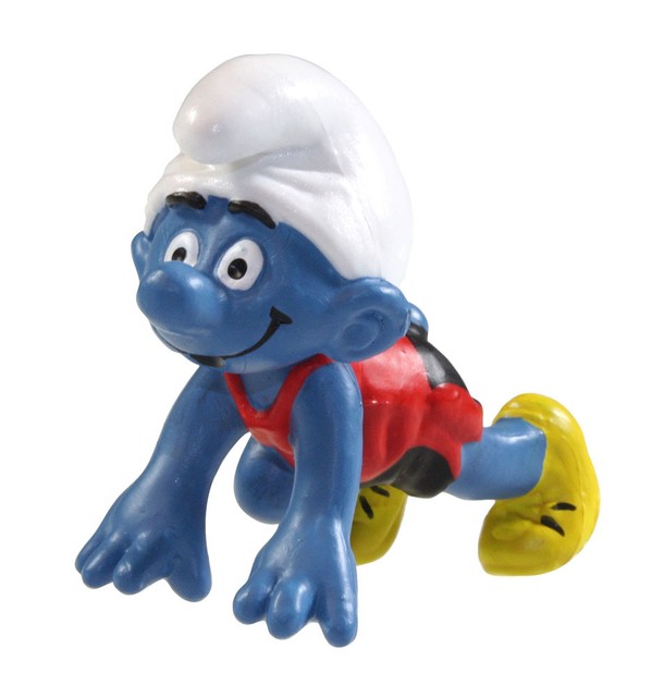 The Smurfs Figurine Smurf Sprinter 2 3/8in Smurfs 21013 eBay