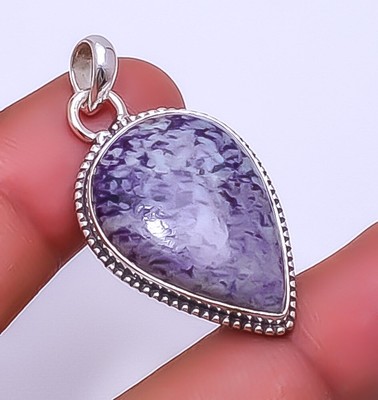 Kammererite - Kop Krom Mine Gemstone 925 Sterling Silver Pendant 1.56'' P93059220