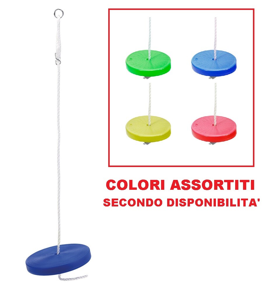 ALTALENA A DISCO Ø 28 cm GIOCO DA GIARDINO PER BAMBINO BIMBO BAMBINI