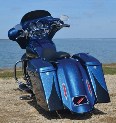 Accutronix Tribal Saddlebag Lights Chrome Slotted
