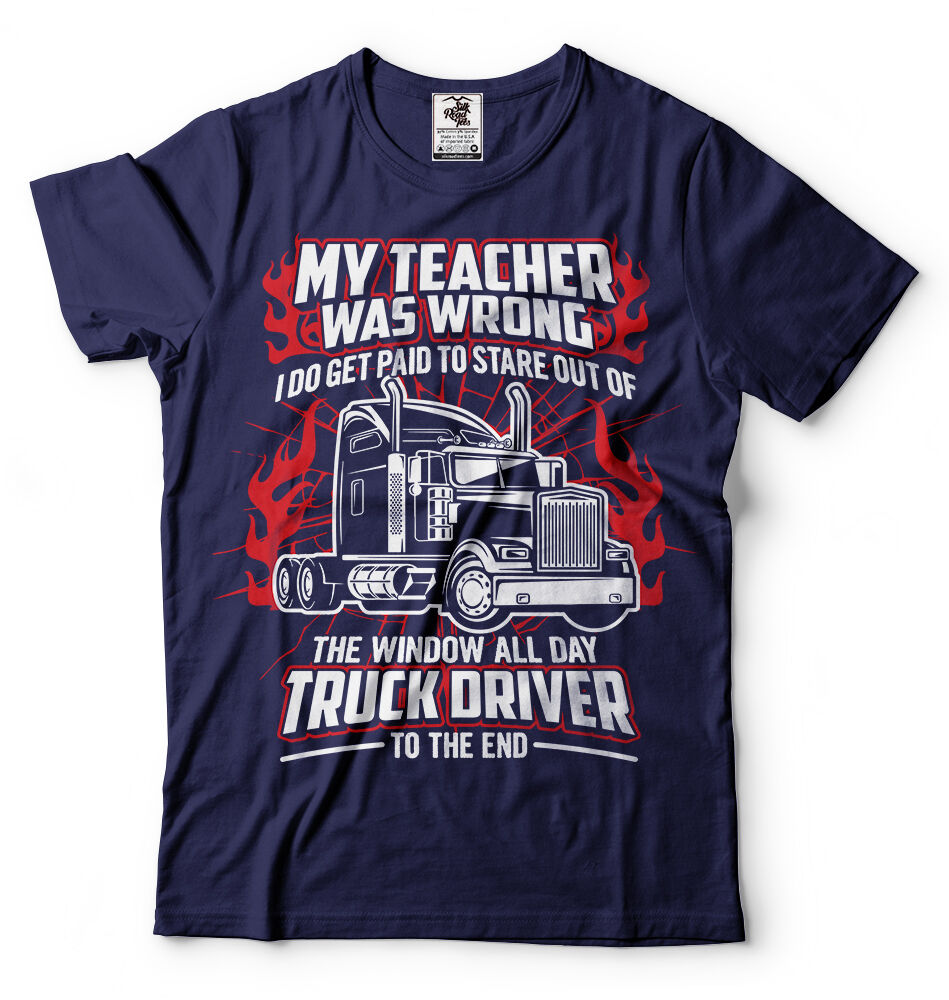 Группа товаров: Футболки Оригинальное название: Truck Driver T-shirt Funny Truc...