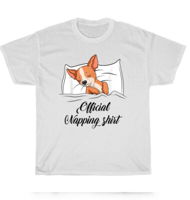 Official Napping Chihuahua Dog Sleeping Pyjamas Dogs Puppy Pet Lover T-Shirt NEW
