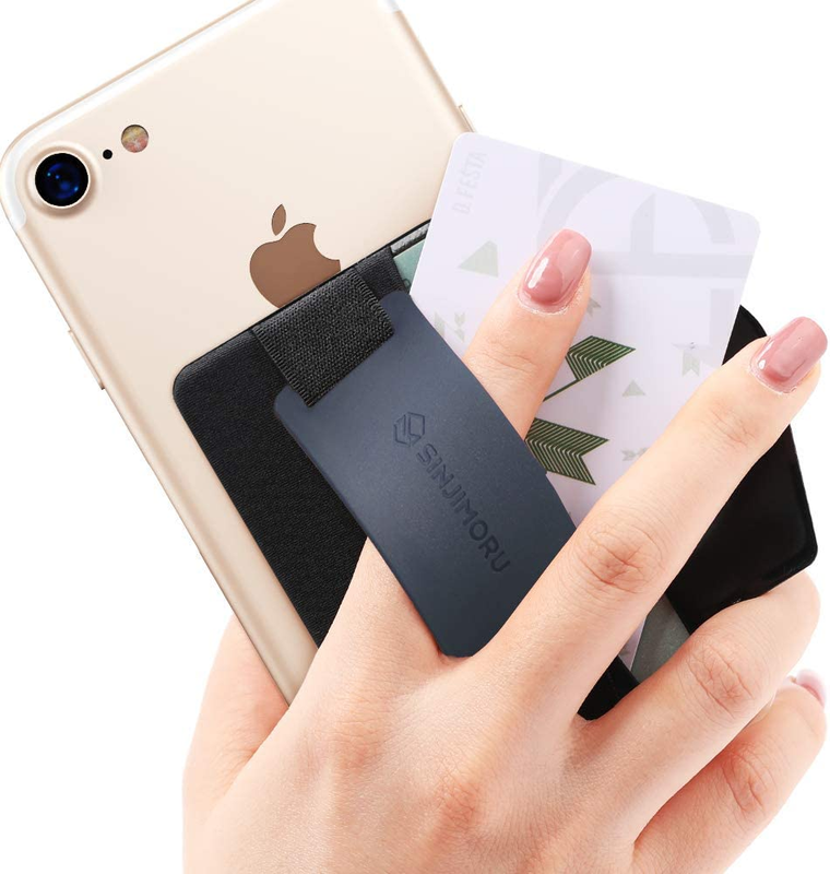 Cell Phone Wallet Card Holder with Phone Grip, Cell Phone Stand & Slim Wallet Fu