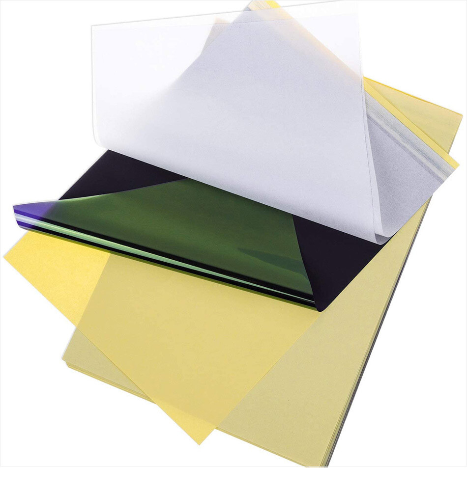 100pcs Tattoo Transfer Paper Stencil Carbon Thermal Tracing Hectograph Supplies