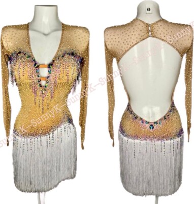 SunnyK Handmade Samba Ballroom Swing Salsa Rumba Latin Dance Dress RHYTHM