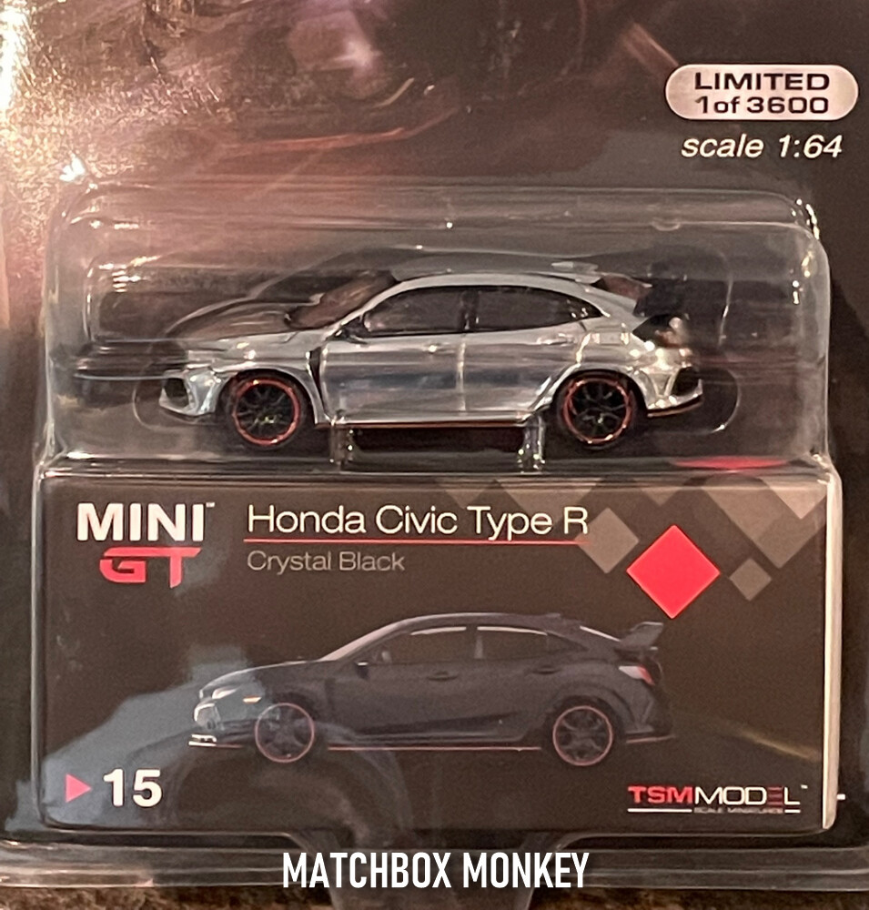 ミニカー MINI GT Honda Civic TYPE R 1:64 chase Chase! Mini GT 1:64 2023 Honda Civic Type R Sonic Gray