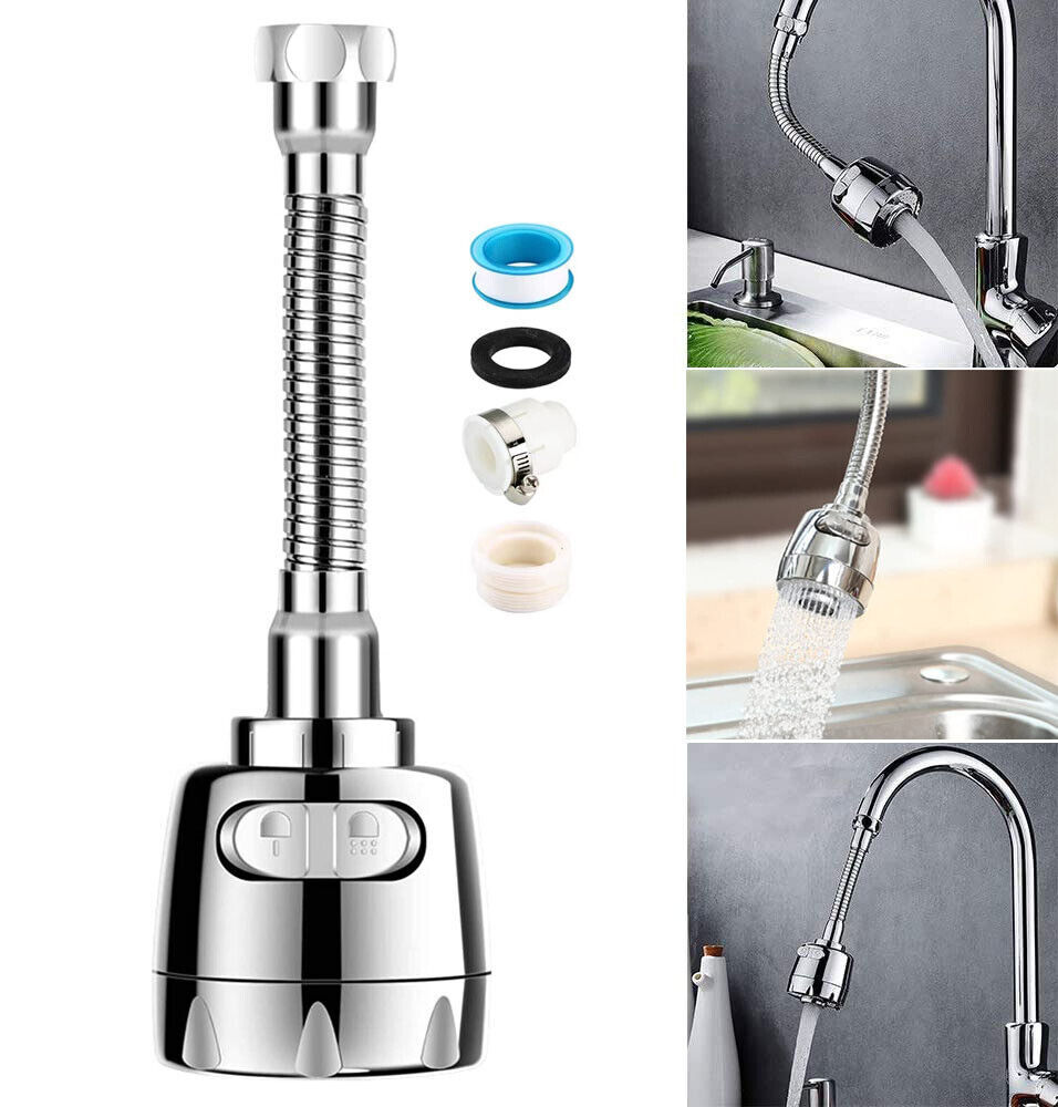 360 Rotate Swivel Water Saving Tap Aerator Diffuser Faucet Nozzle Filter Adapter
