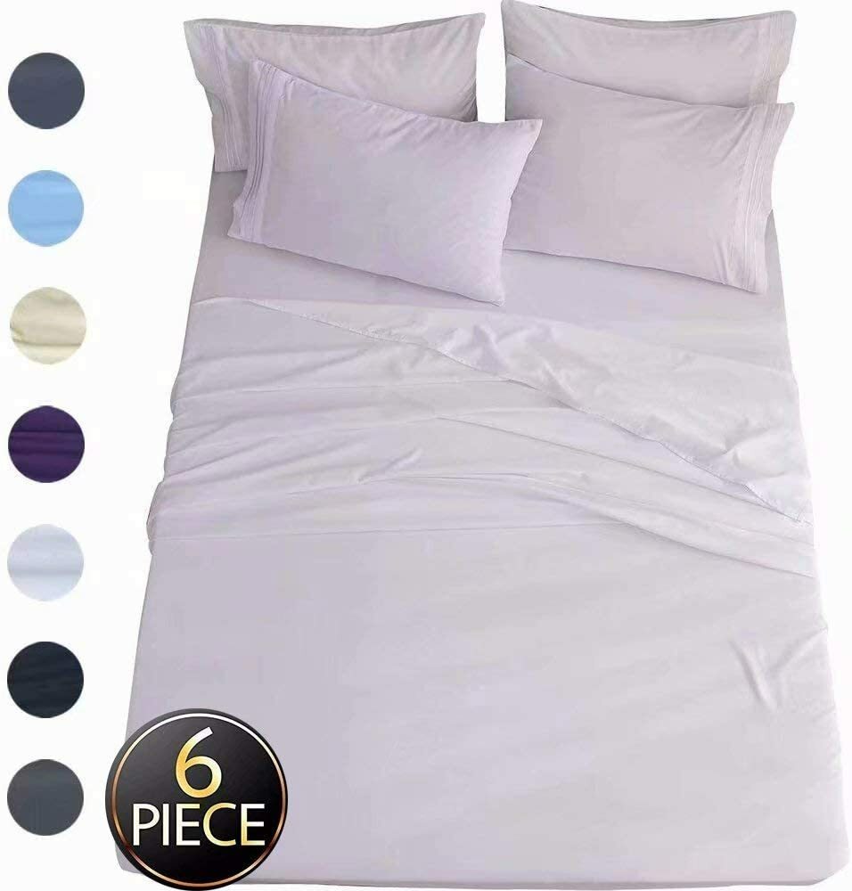 Shilucheng Parure de lit en microfibre 1800 fils de qualité égyptienne super