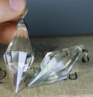 5pcs 12 sided VOGEL Style Natural Clear Quartz Crystal DT Wand POINT Pendant