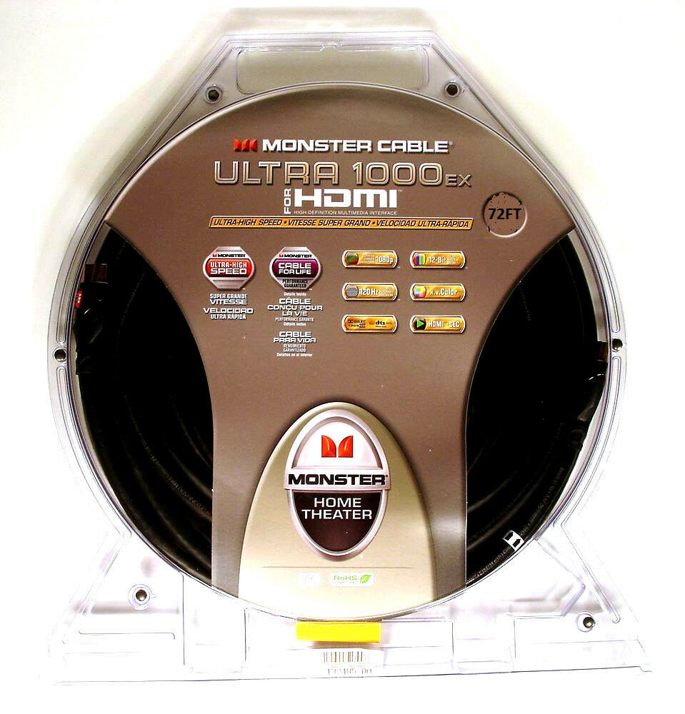 Monster Hdmi Cable 75 Ft Monster Uhd Platinum Fiber Optic Hdmi Cable 75ft