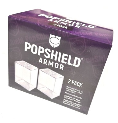 2-Pack - Pop Shield Armor Hard Stack for 4'' inch Funko Pops Clear w/ MAGNET LID