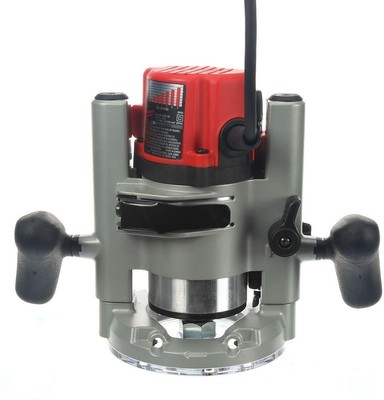 Milwaukee Multi-Base Router Kit 2-1/4 Max-Horsepower Plunge BodyGrip Fixed Base