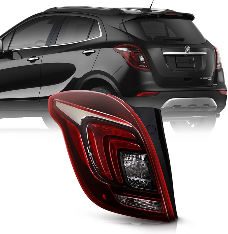 Red Clear LED Tail Light Brake Lamp Left Driver Side for 2017-2022 Buick Encore