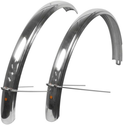 Velo Orange Polished lightweightAlloy Zeppelin Mudguards 52mm x 700C Retro Style