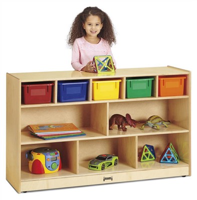 Low Combo Mobile Storage Unit with Colored Bin [ID 3284258]