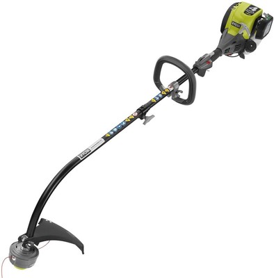 RYOBI Gas String Trimmer 4-Cycle Attachment Capable Curved Shaft Weed Eater