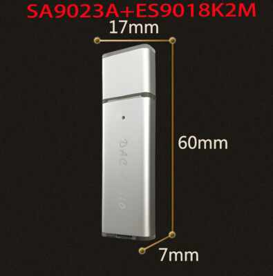 USB mini portable DAC decoder amp  fever external sound card SA9023A+ES9018K2M
