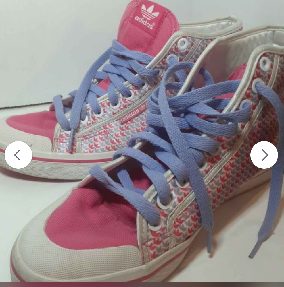 Sneakers Adidas Sneakers Woman's High Top Pink and Purple sneaker.