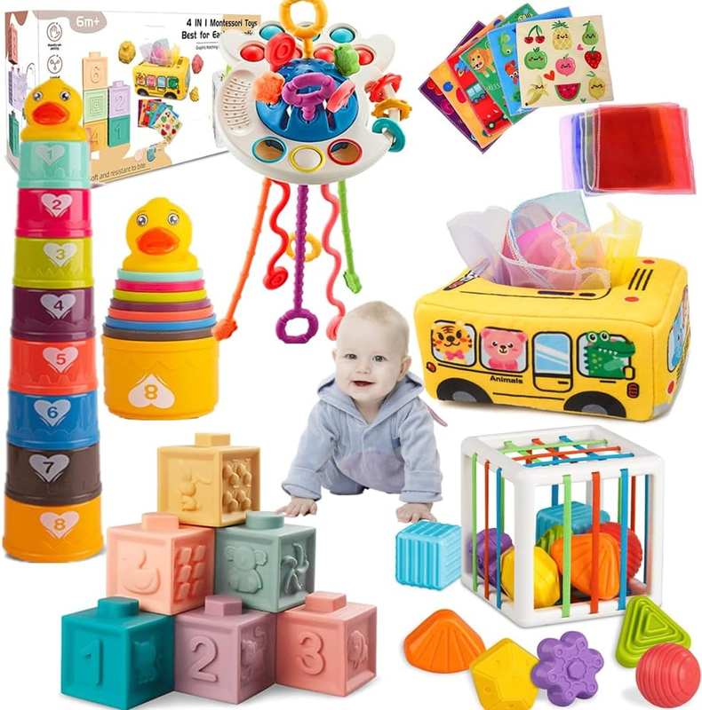 Baby Toys 6 to 12 Months, Montessori Toys for 1 Year Old, Si
