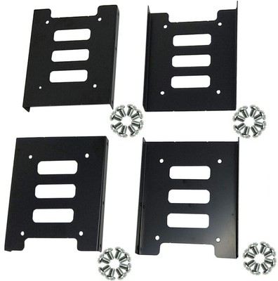 Lots of SSD HDD Holder Bay 2.5 to 3.5 Mounting Bracket Hard Drive Adapter Rack
