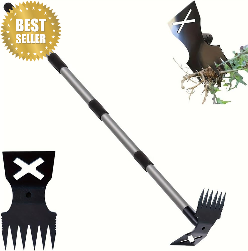 Weed Puller Tool with Long Handle, Multi-Functional Garden Tools, Durable Manual