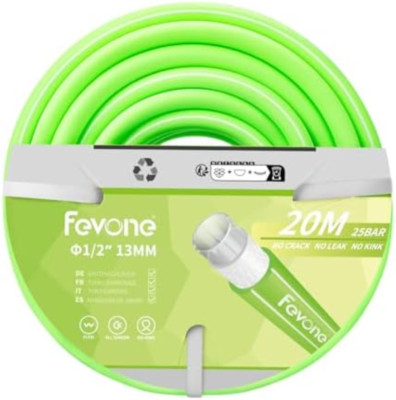 Fevone Tubo da giardino da 50 mt verde, tubo dell'acqua a 4 strati, Î¦13 mmï¼ˆ1/