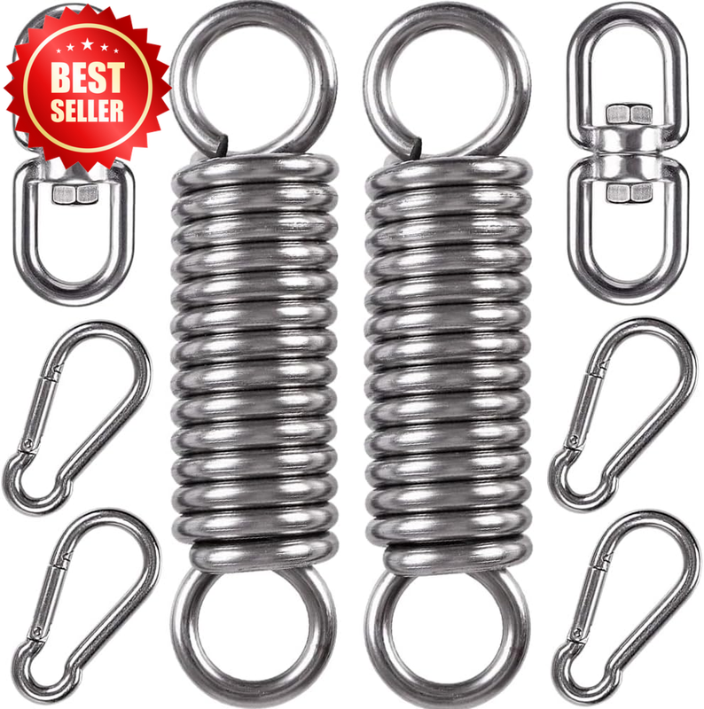 2Pack Hammock Chair Hanging Kit Heavy Duty Swivel Hanger Hook Rocking Spring US