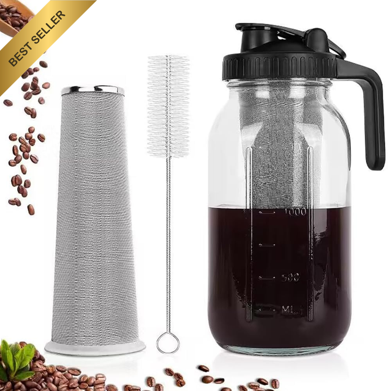 Cold Brew Coffee Maker,Stainless Steel Filter Bottel,Premium Cold Brew Coffee Ma