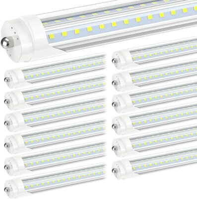 12 Pack T8 8FT LED Tube Light Bulbs 72W Single Pin FA8 LED Shop Light Bulb 5000K