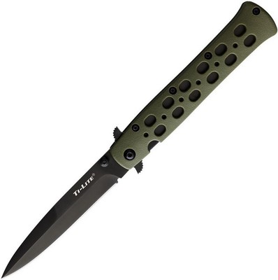 Cold Steel Ti-Lite Linerlock Folding Knife 4'' Zytel Handle - CS-26SP-ODBK-BRK