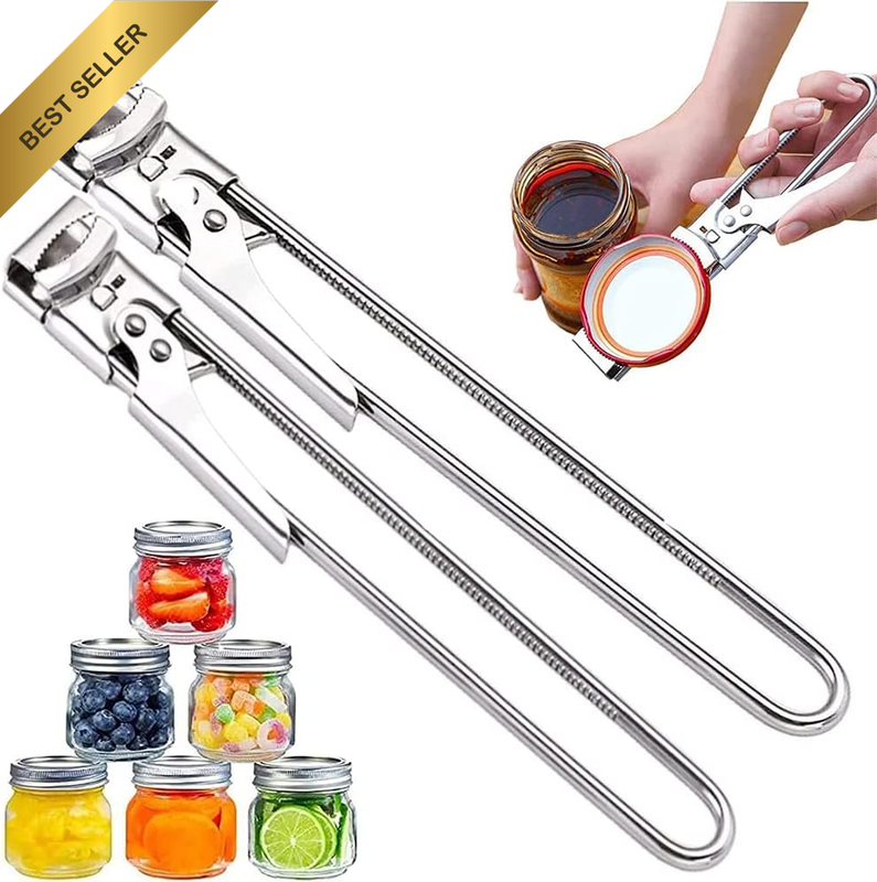 (2Pcs) Master Opener Adjustable Jar & Bottle Opener, Adjustable Multifunctional