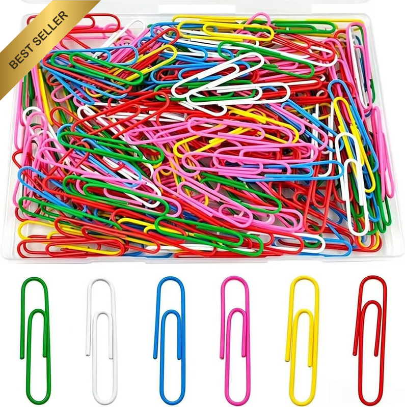100 PCS Large Colorful Paper Clips, 2 Inch，For Office, School, Personal Daily DI