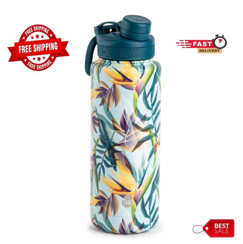 TAL Stainless Steel Ranger Water Bottle 40 Fl Oz Green Jungle Eco-Friendly New