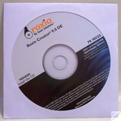 Roxio Creator 9.0 DE CD-Brennsoftware von Sonic Solutions - NEU _di