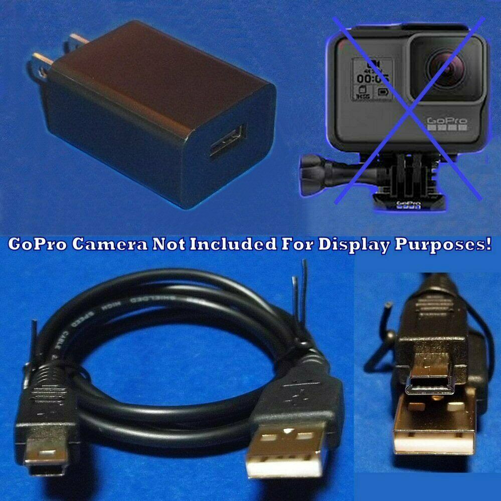 Ac Plug Power Supply Wall Charger Usb Cable For Gopro Hero1 2 3 4 Hero4 Camera Ebay