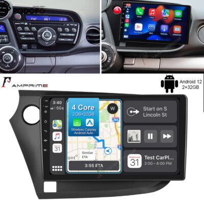 For Honda Insight 2009-2014 2+32GB Android 13 Car GPS Navi Radio Stereo Carplay