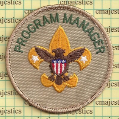 BSA VARSITY PROGRAM MANAGER POSITION ADULT LEADER TAN 100TH 2010 BACK MINT