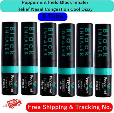 Aromatherapy Peppermint Field Black Inhaler Relief Nasal Congestion Cool Dizzy