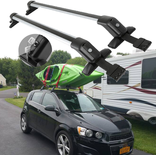 For Chevy Sonic Aluminum 43.3 Car Top Roof Rack Cross Bar Luggage Carrier w Lock eBay