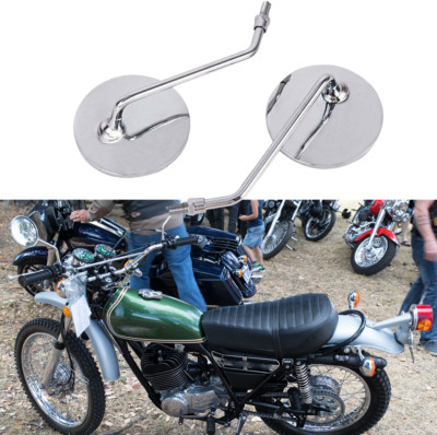 Motorcycle Side Rearview Mirrors For Yamaha DT250 XT500 DT400 DT360 TX500 R3