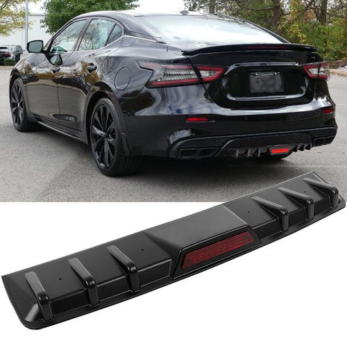 Car Rear Bumper Diffuser Lip Spoiler Splitter Trim Black For