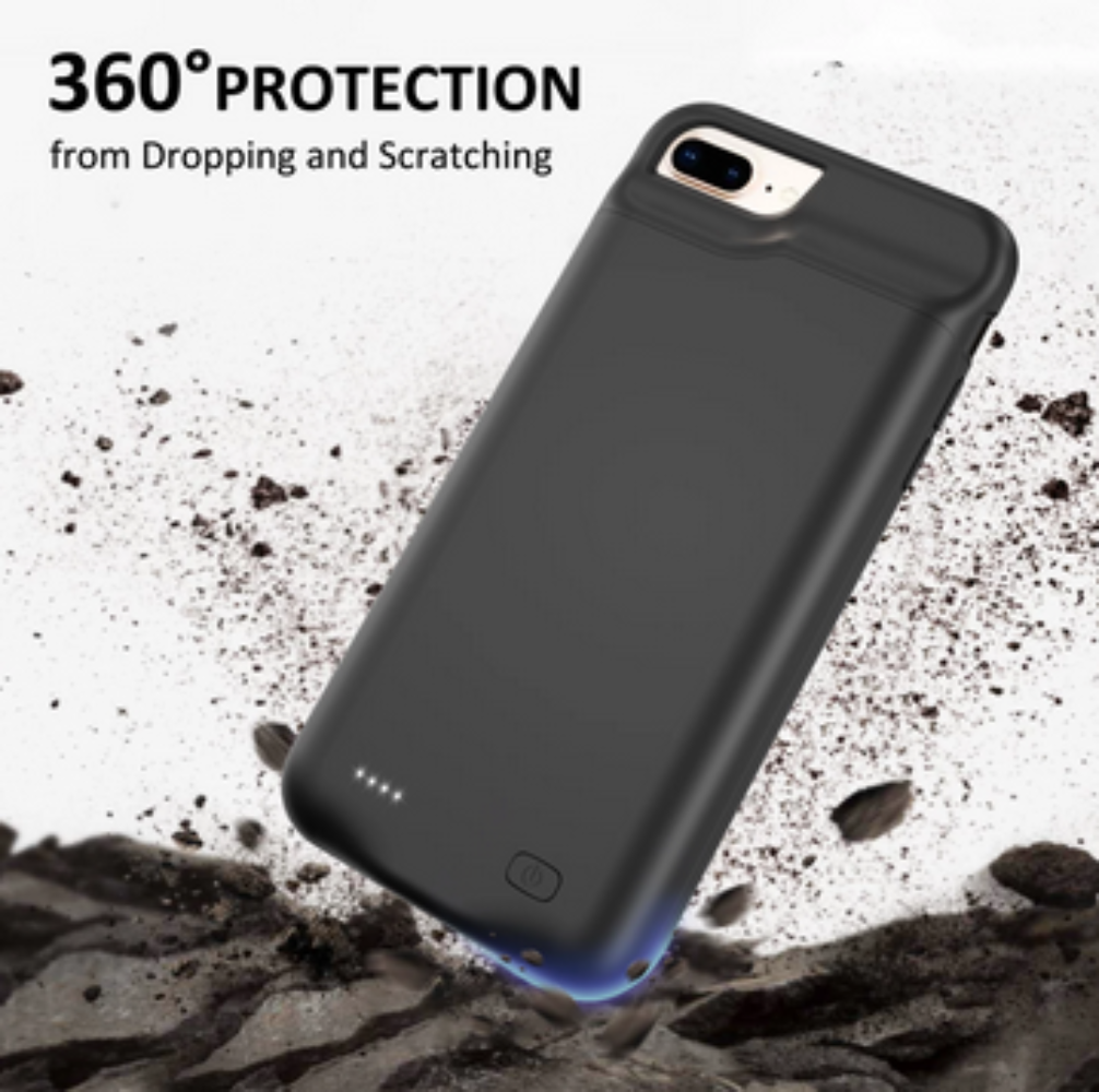 For iPhone 8 7 6 Plus SE External Battery Charger Case Power Bank Charging Cover