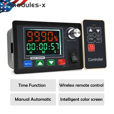 DC10-55V 40A Brush Motor Speed Controller LCD Digital Wireless Remote Control US
