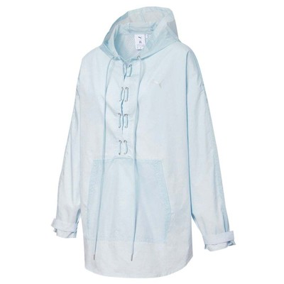 

Puma Pullover Windbreaker X Liu Wen Женская синяя повседневная спортивная верхняя одежда 599009, Синий, Puma Pullover Windbreaker X Liu Wen