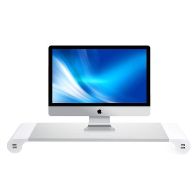 Organizzatore supporto per computer monitor iMac pc 4 porte USB tavolo ufficio