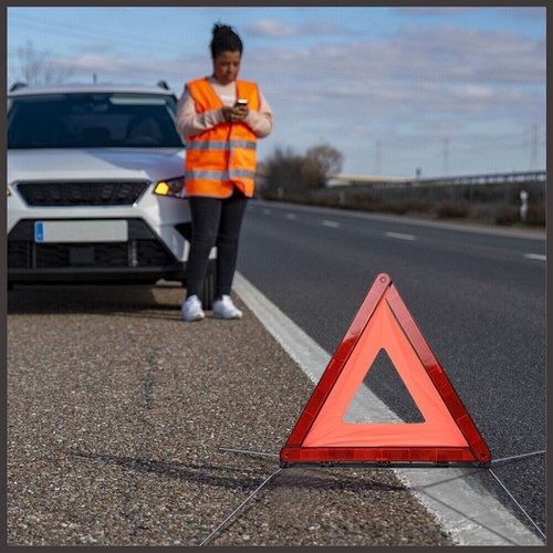 Emergency Warning Triangle DOT Approved Reflective Safety Roadside Kit for Car
