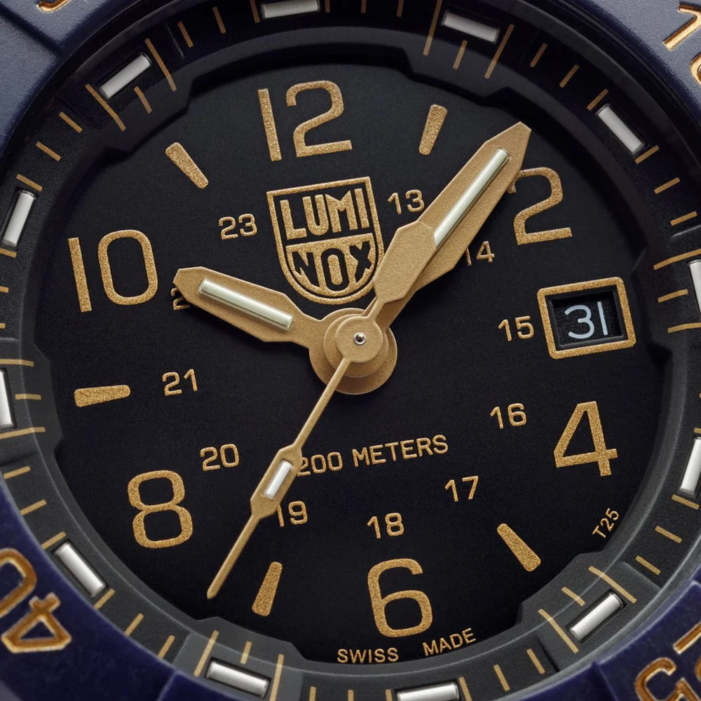 Pre-owned Luminox Navy Seal Foundation Back To The Blue Military Watch 45mm Xs.3255.cb.ns