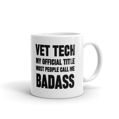 Official Title Call Me Badass Coworker Work Cup Gift Coffee Tea Ceramic Mug