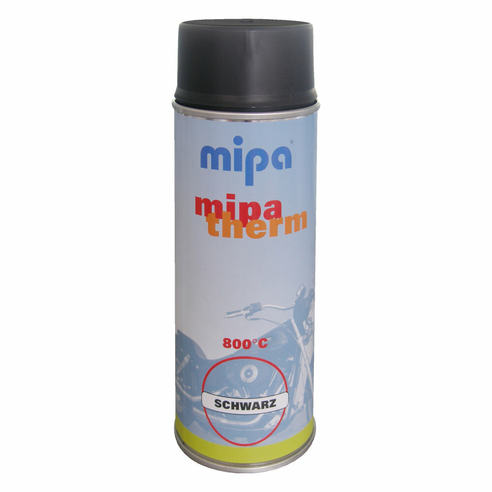 Mipatherm Auspuffspray Thermospray Ofenlack schwarz matt <800°C 400ml 212360002